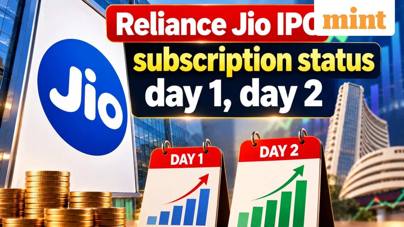 Reliance Jio IPO Sees Strong Demand on Day 2 with 5.57x Subscription