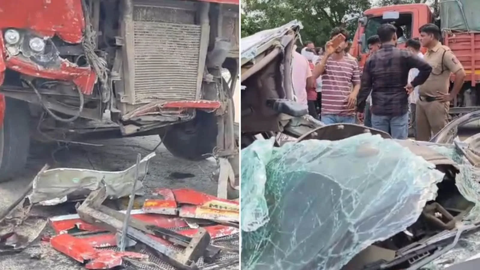 पांडरपुर-खामगांव हाईवे पर भीषण दुर्घटना, पांच की मौत