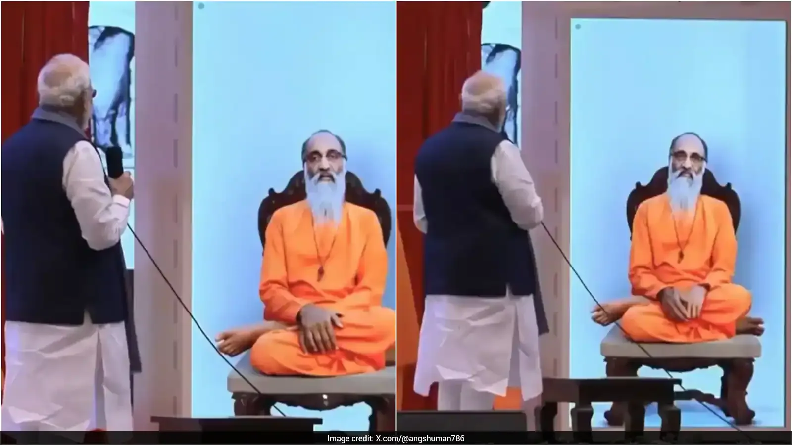 पीएम मोदी ने स्वामी चिन्मयानंद के होलोग्राफिक अवतार से की बातचीत