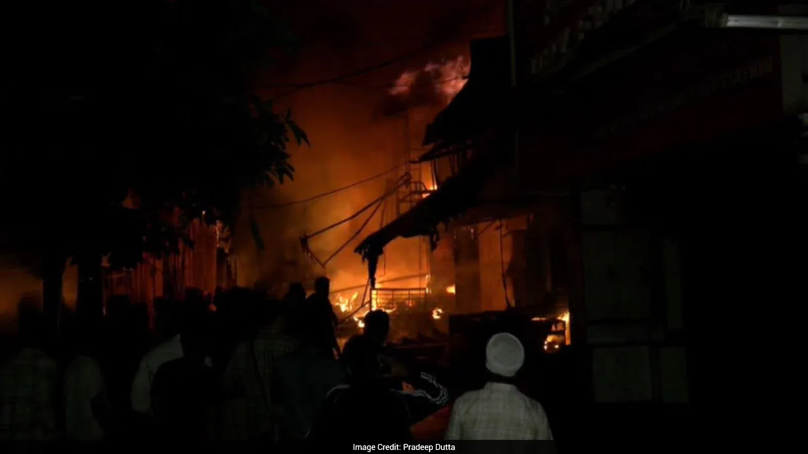 Massive Blaze Destroys 15 Shops and Hotel in Jammu Market