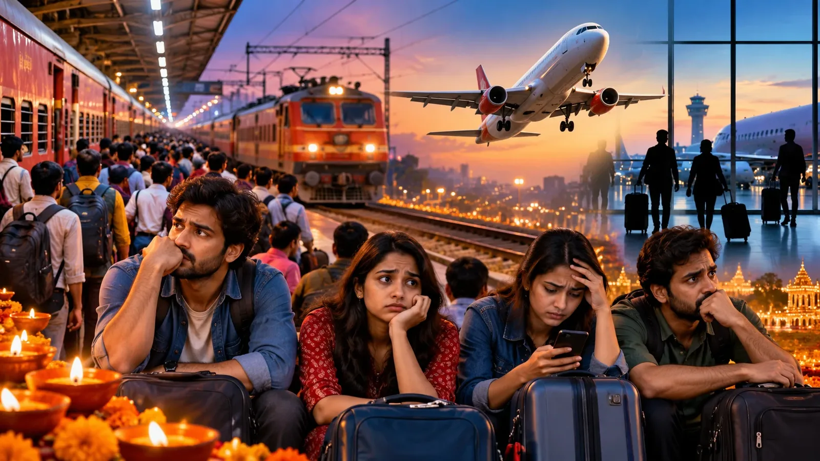 दीवालीसाठी मुंबई-पुणे ते नागपूर ट्रेन तिकिटे संपली
