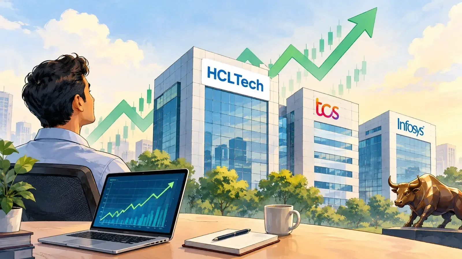 HCLTech के 7.85% उछाल से आईटी क्षेत्र में सकारात्मकता