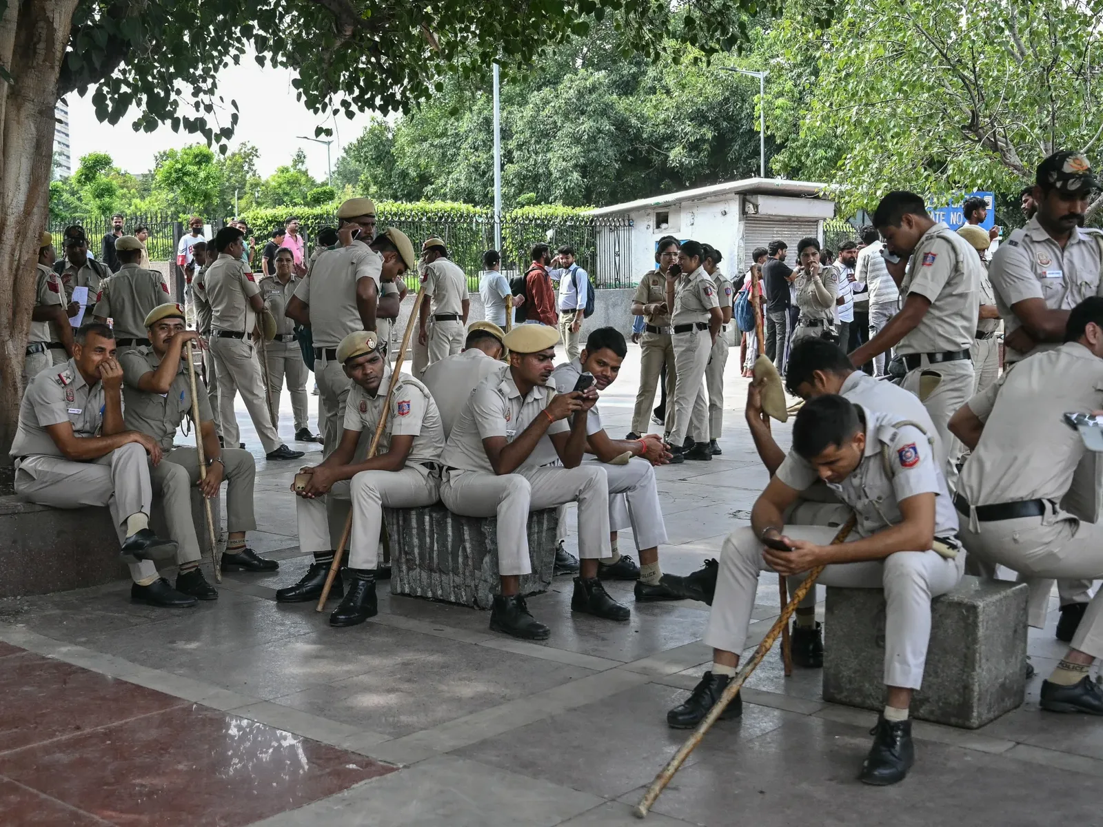New Delhi Braces for Cockroach Party Rally Amid Heavy Police Presence