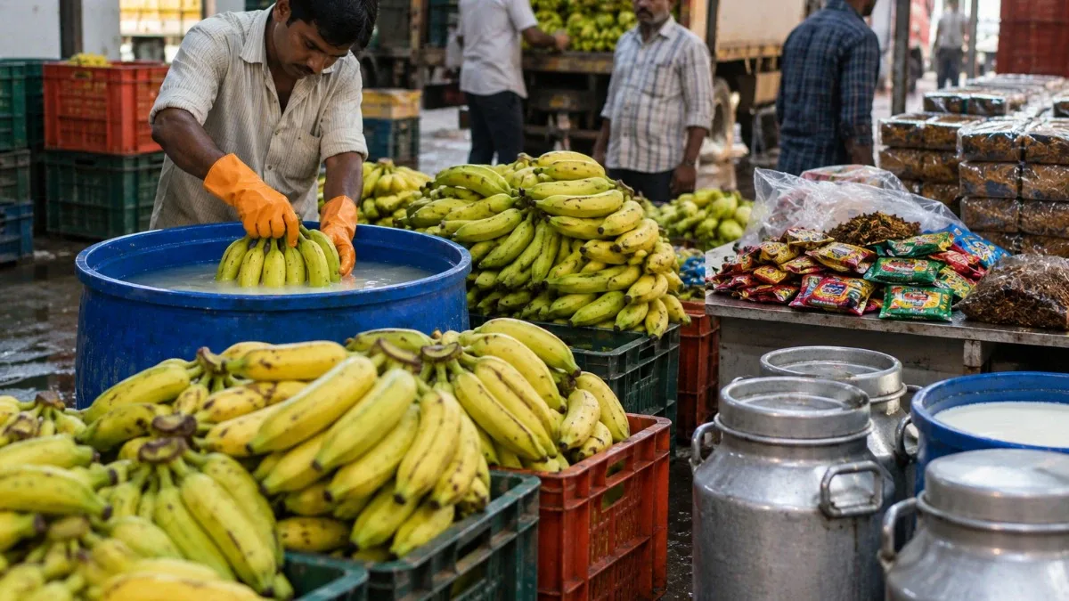 Maharashtra FDA Seizes 1,394 kg of Chemically Ripened Bananas