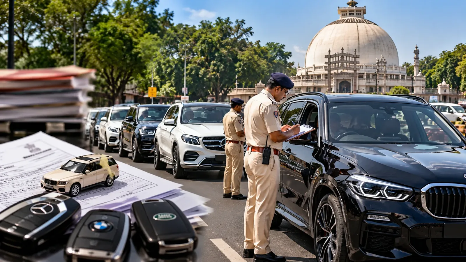 नागपुर RTO ने 23 लग्जरी कारों को कर चोरी के आरोप में ब्लैकलिस्ट किया