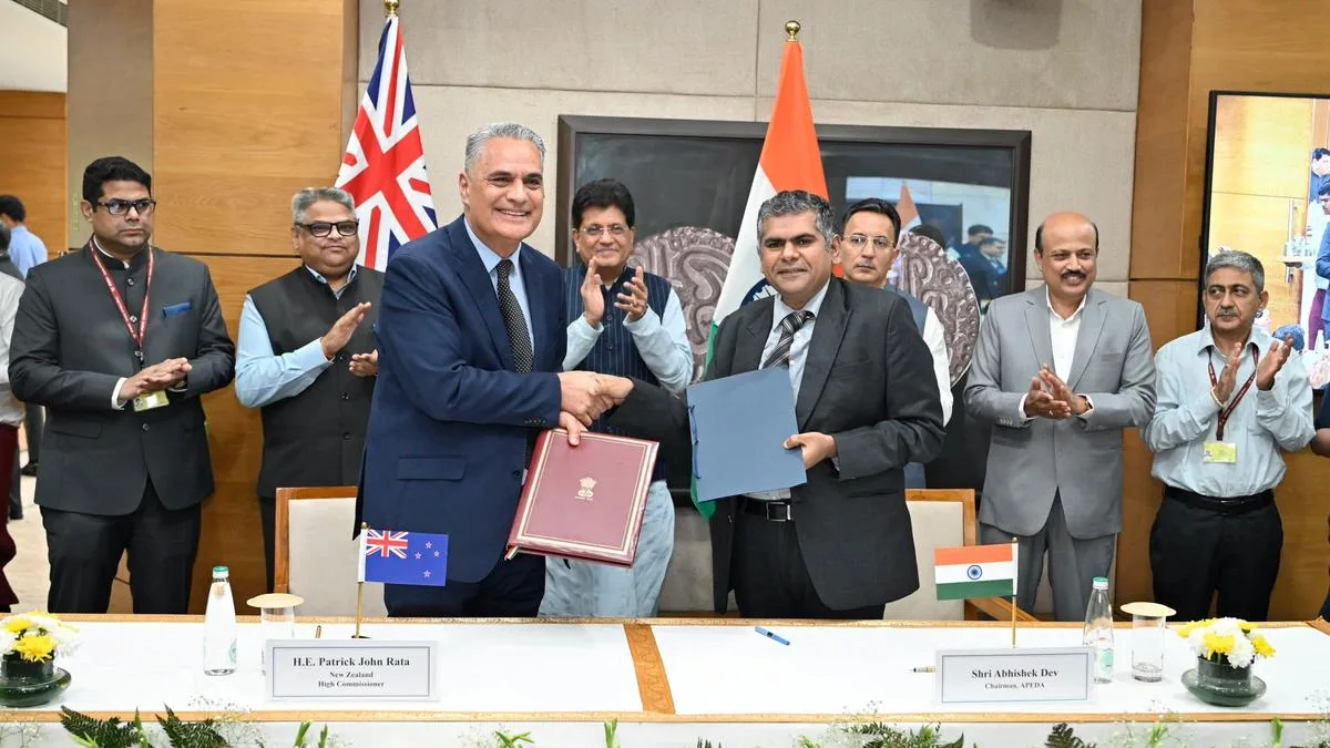 भारत-न्यूजीलैंड मुक्त व्यापार समझौता 20 अक्टूबर 2026 से प्रभावी